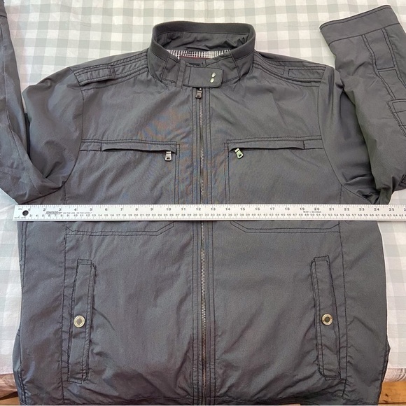 PAOLETTI Firenze men windbreaker jacket coat grey stylish luxury wind breaker XL - Picture 12 of 16